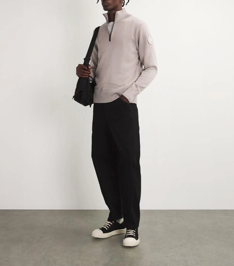 Canada Goose Wool Quarter-Zip Rosseau Sweater 2