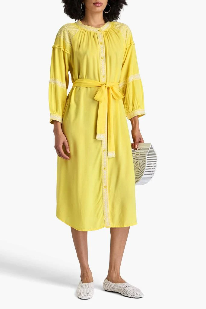 knee length dresses for ladies Ally Midi Dress Cognac main image 1