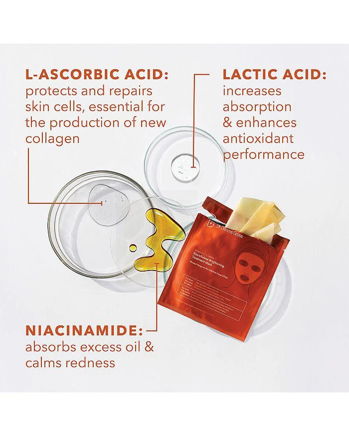 Dr. Dennis Gross Vitamin C + Lactic Biocellulose Brightening Treatment Mask (single) 3