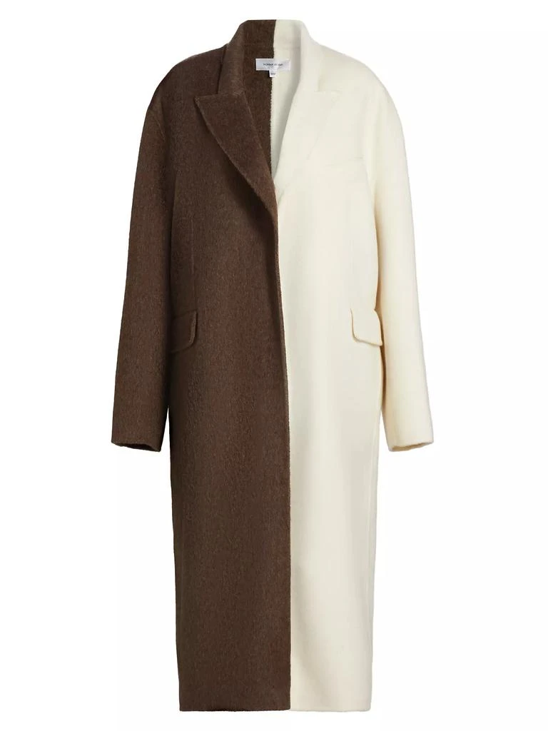 Ronny Kobo Wendalin Bi-Colored Tailored Coat 1