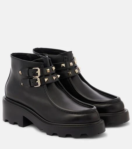 Valentino Rockstud leather ankle boots 1