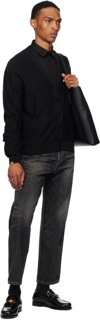 Versace Black Croc-Effect Medusa 
95 Loafers 5