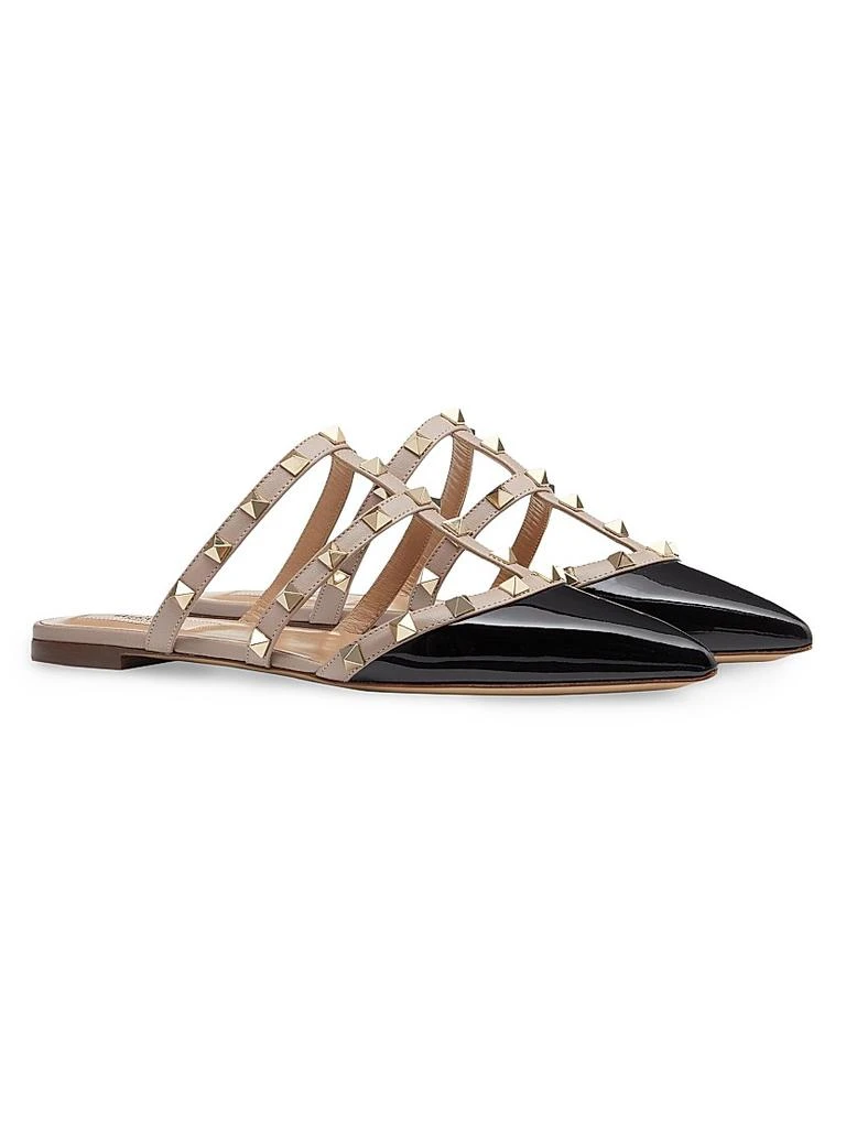 Valentino Rockstud Patent-Leather Mules 2
