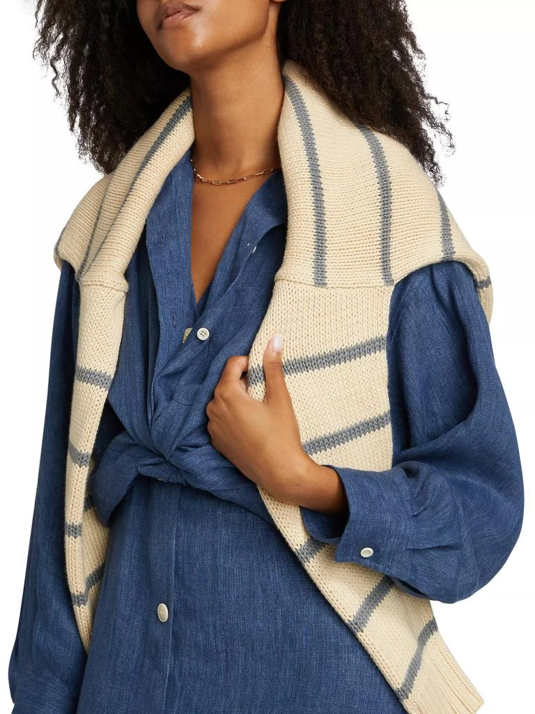 Jenni Kayne Relaxed Silk Oversized Button-Up Shirt 6