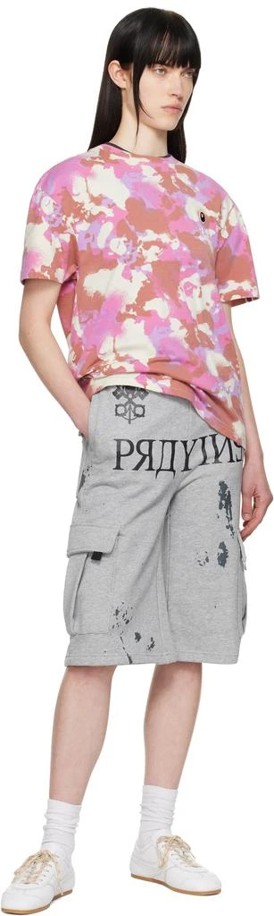 Bape Pink Map Camo Oversized T-shirt 4