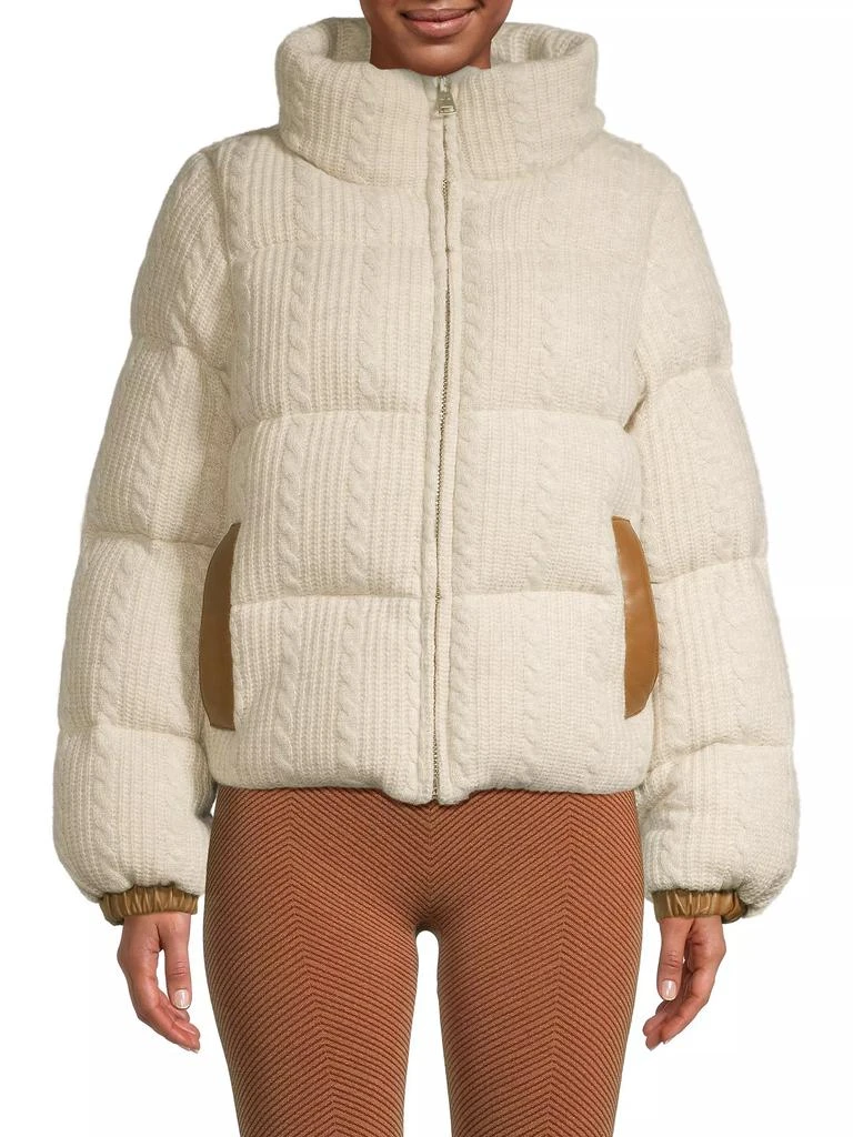 Nicole Benisti Kensington Cable-Knit Wool-Cashmere Jacket 3