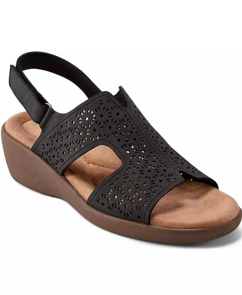 Easy Spirit Women's Kali Low Wedge Slingback Sandals 1