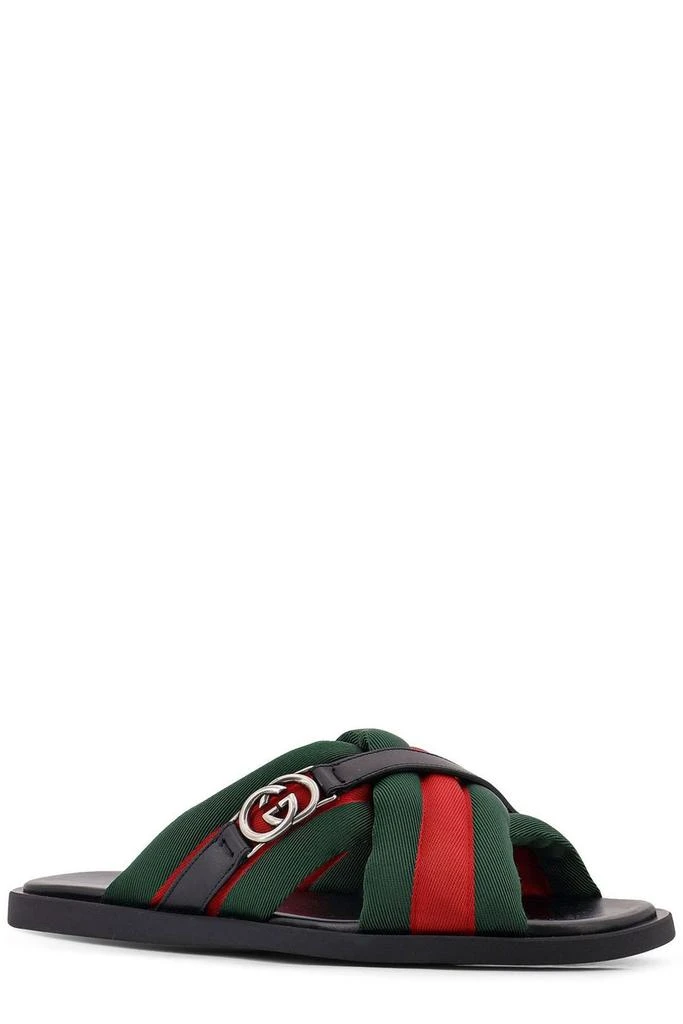 Gucci Gucci Interlocking G Web Sandals 2