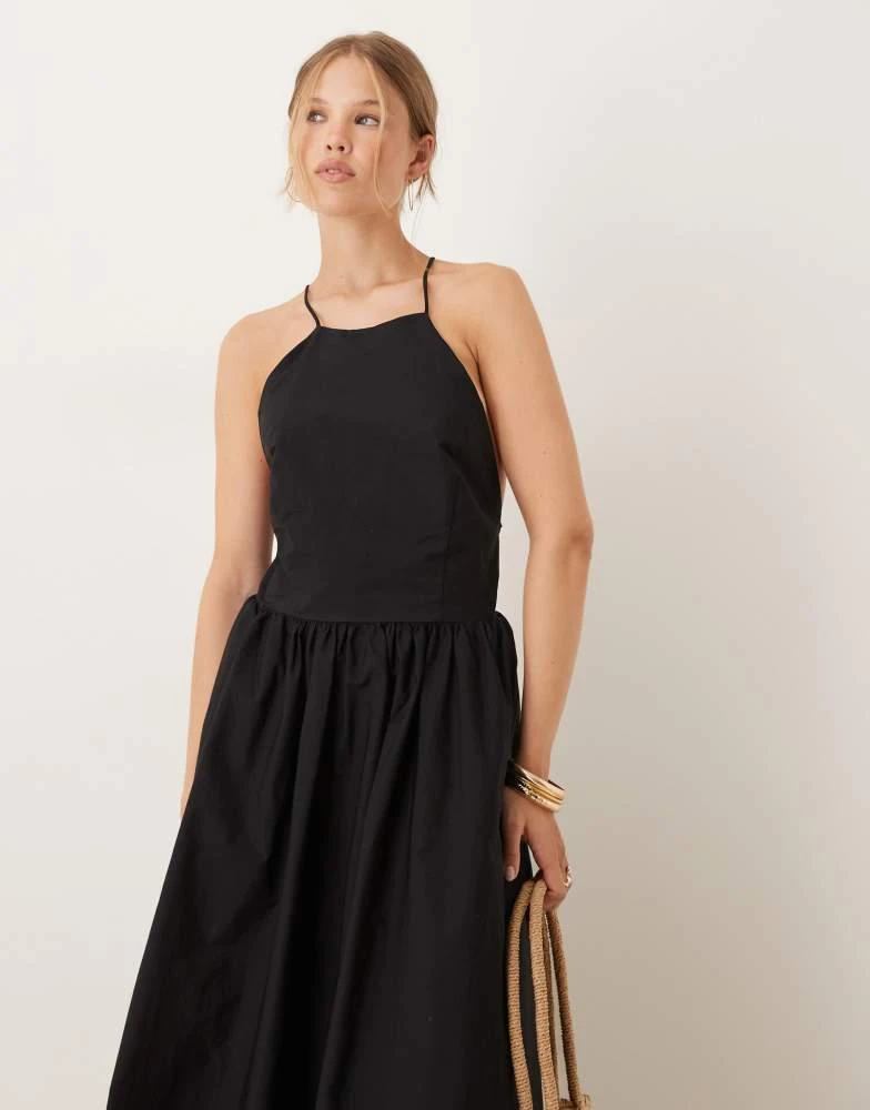 black turtleneck midi dress Solara main image 0
