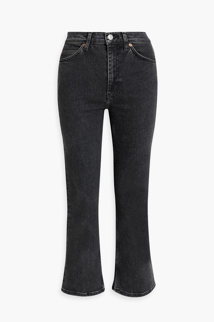 Re/Done 70s cropped high-rise bootcut jeans