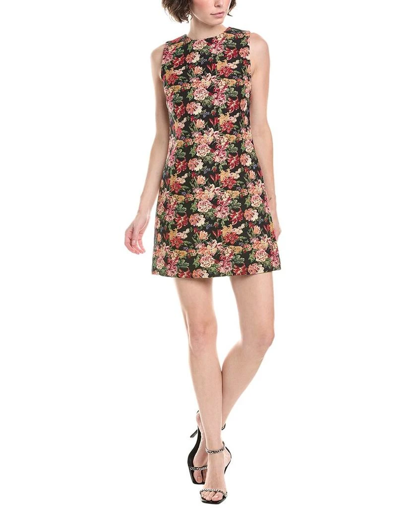 chinese dress ladies Alice + Olivia Coley Crew Neck A-Line Dress in Vacation Dreams main image 0