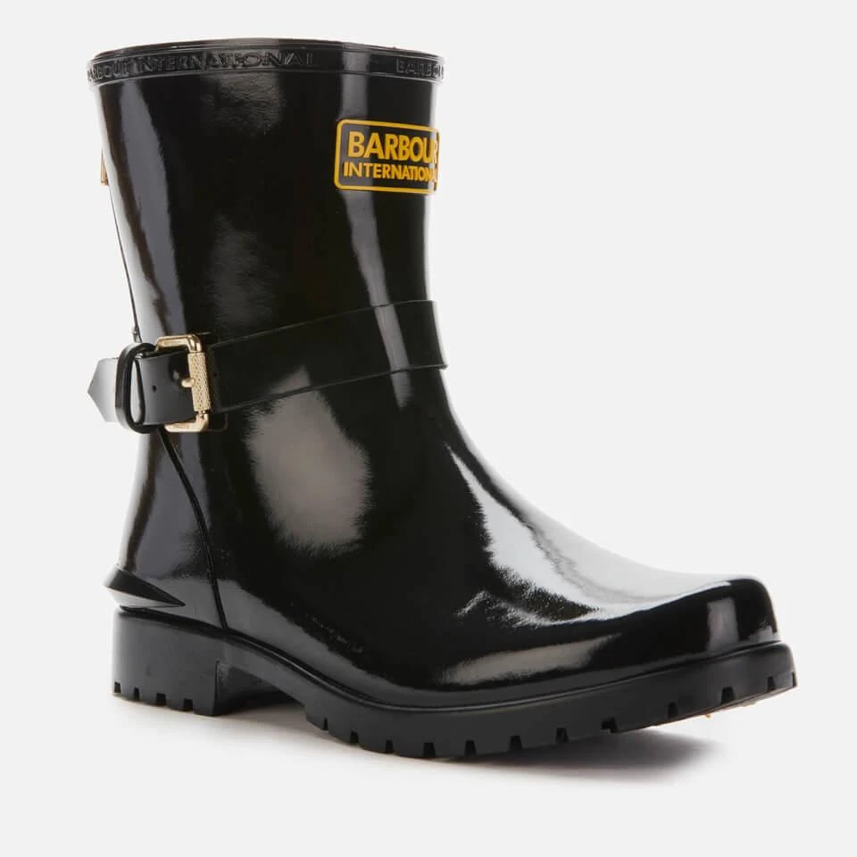 Barbour International BARBOUR INTERNATIONAL WOMEN'S MUGELLO BIKER WELLIES - BLACK 2