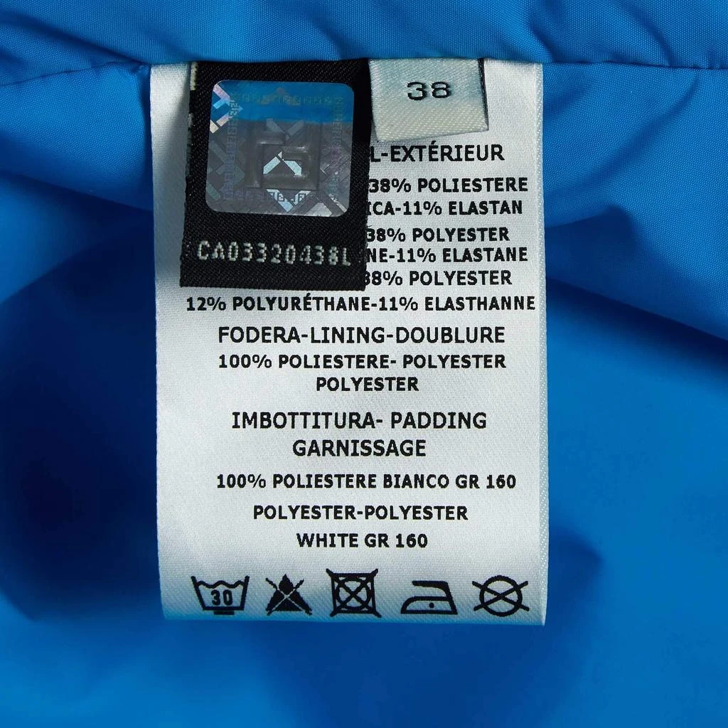 Fendi Fendi Blue/White Synthetic Padded Ski Jacket S 8