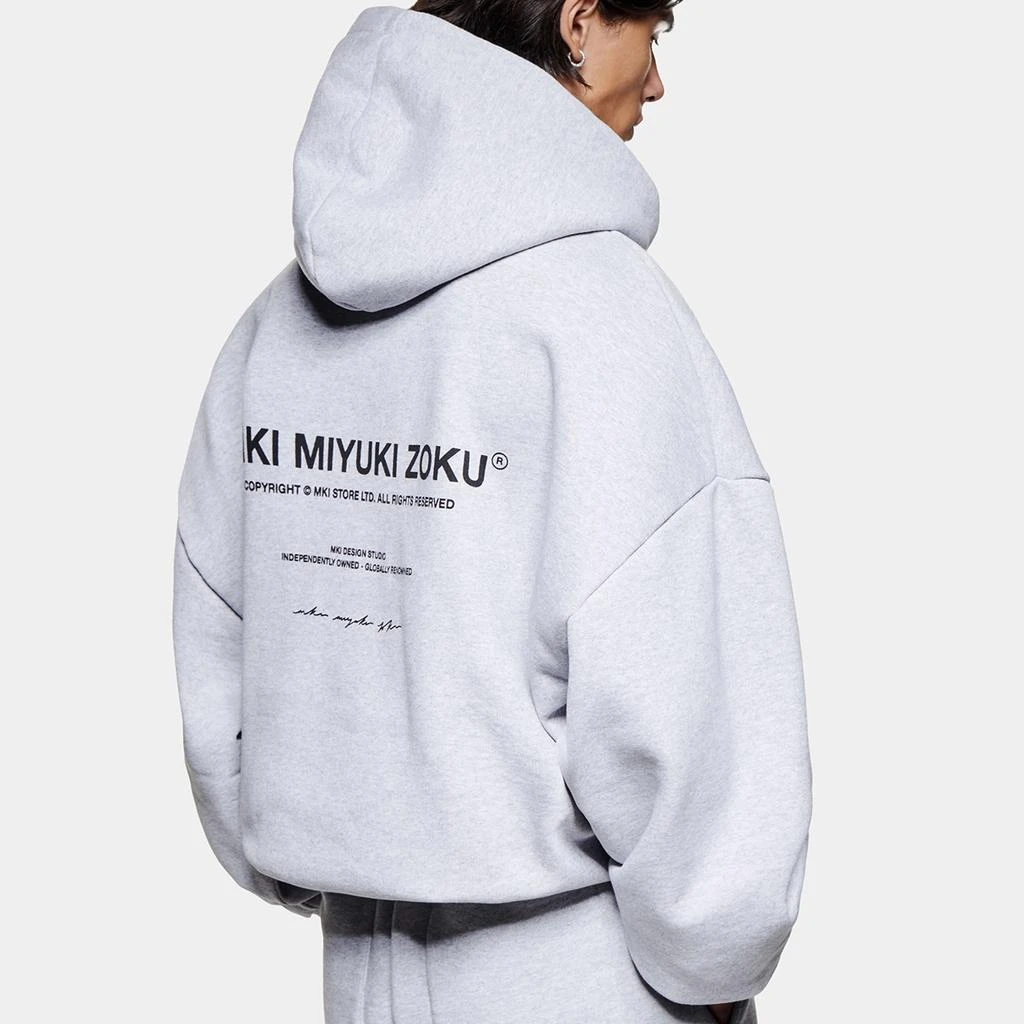 MKI Miyuki Zoku MIYUKI ZOKU Design Studio Loopback Cotton-Blend Hoodie 2