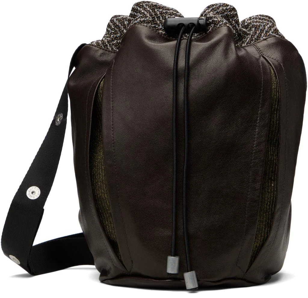 Omar Afridi Brown Pochette Leather Bag 1