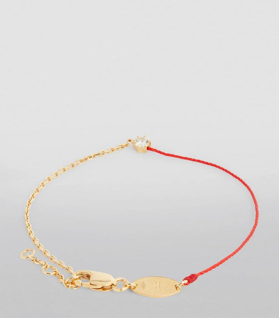 Redline Yellow Gold and Diamond Absolu Thread Bracelet 4