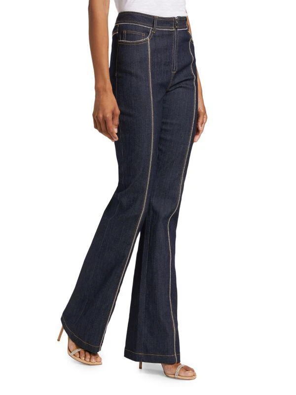 Cinq à Sept Santi Zipper Trim Jeans 3