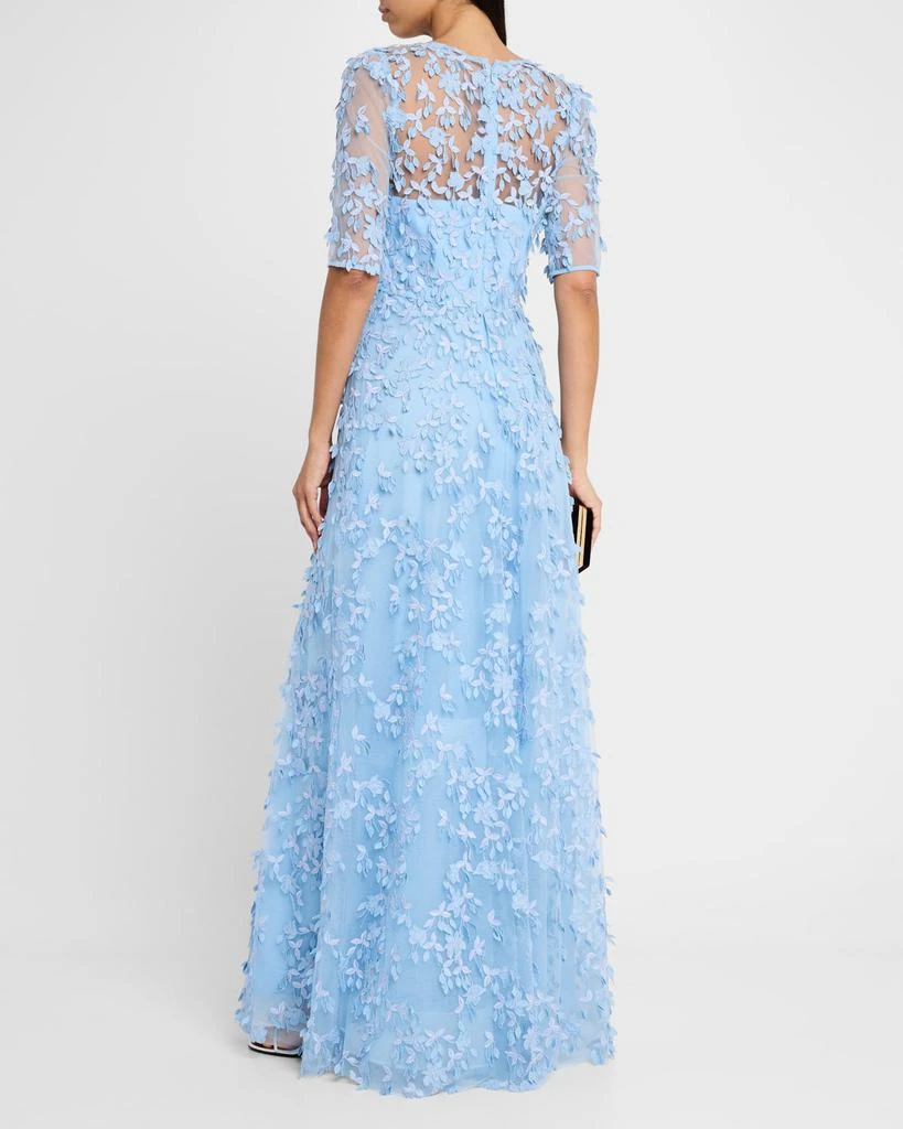 Teri Jon Floral Applique Sweetheart Illusion Gown - Dresses & Skirts - Free  Shipping - BeyondStyle