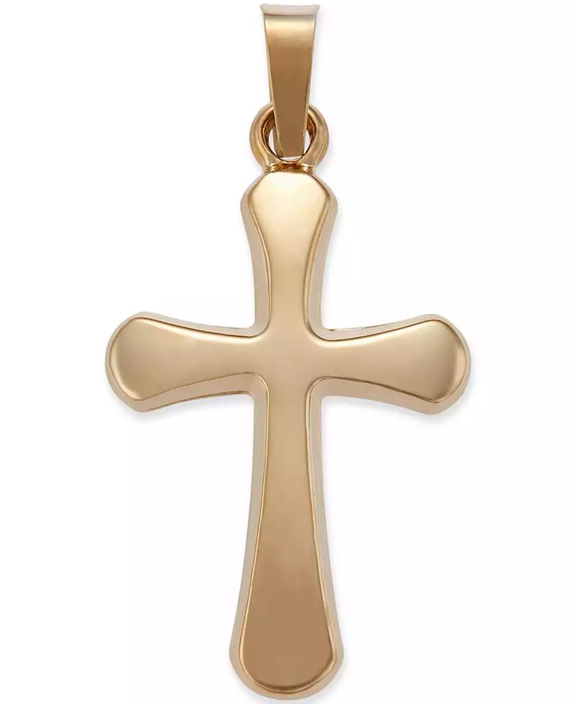 Macy's Rounded Cross Pendant in 14k Yellow Gold