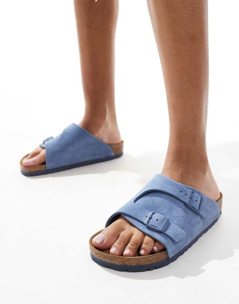 Birkenstock Birkenstock Zurich sandals in blue suede