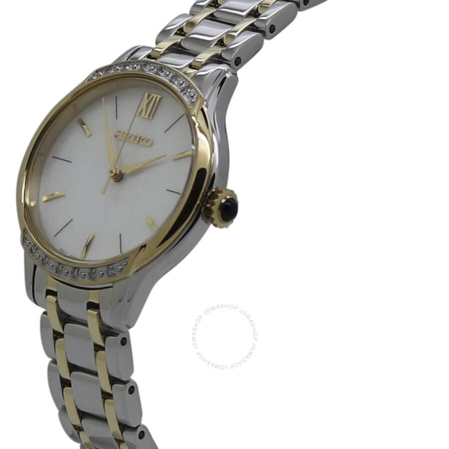 Seiko Quartz Cream Dial Ladies Watch SRZ544P1