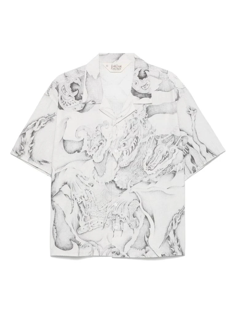Brain Dead BRAIN DEAD - Short Sleeve Shirt With Button 3