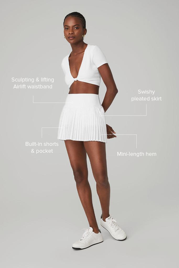 Alo Grand Slam Tennis Skirt - White