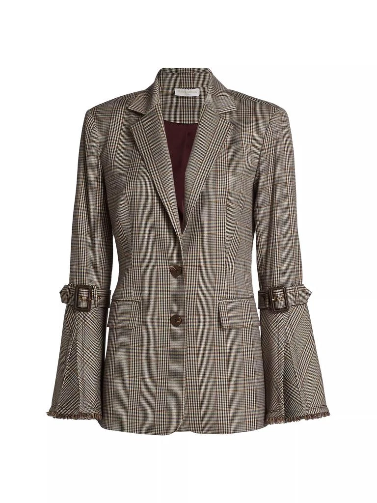 Ramy Brook Loretta Plaid Two-Button Blazer 1
