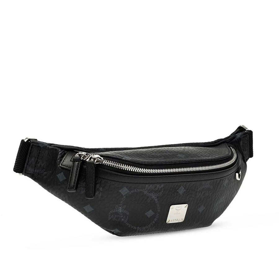MCM Black Visetos Small Fursten Belt Bag 3