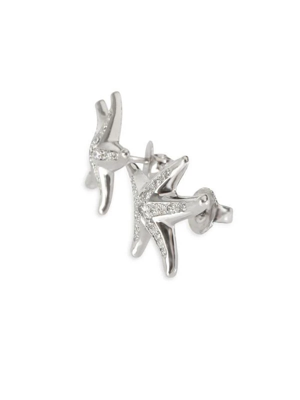 Tiffany & Co. Tiffany Co. Elsa Peretti Vintage Diamond Starfish Earrings In Platinum 0.3 Ctw 3