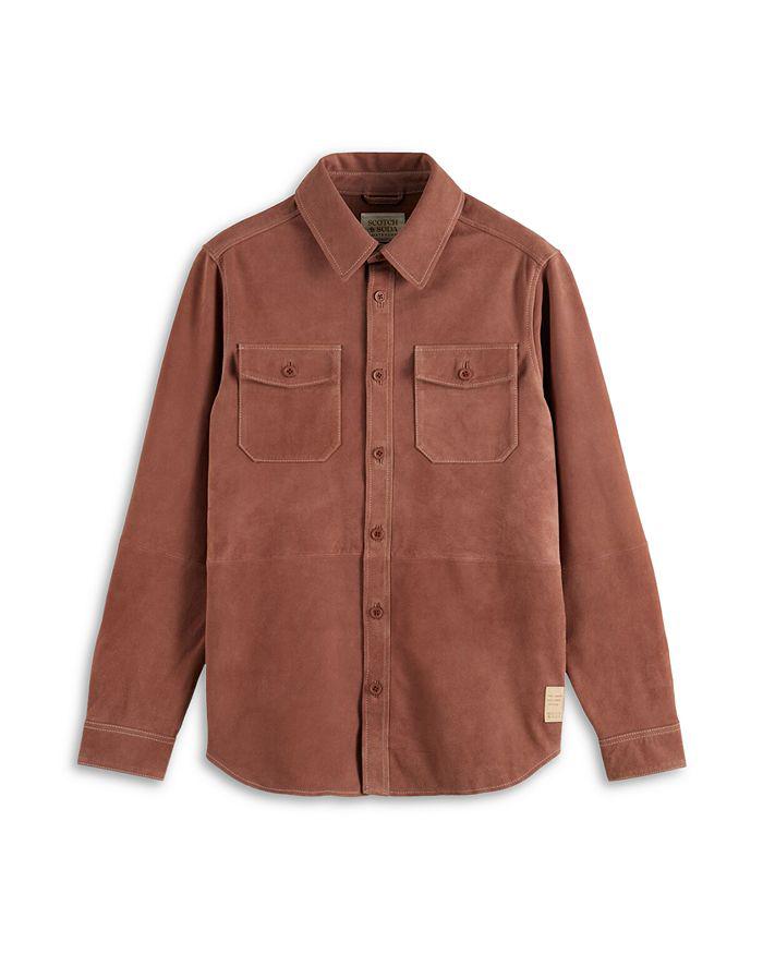 Scotch & Soda Suede Long Sleeve Button Front Shirt