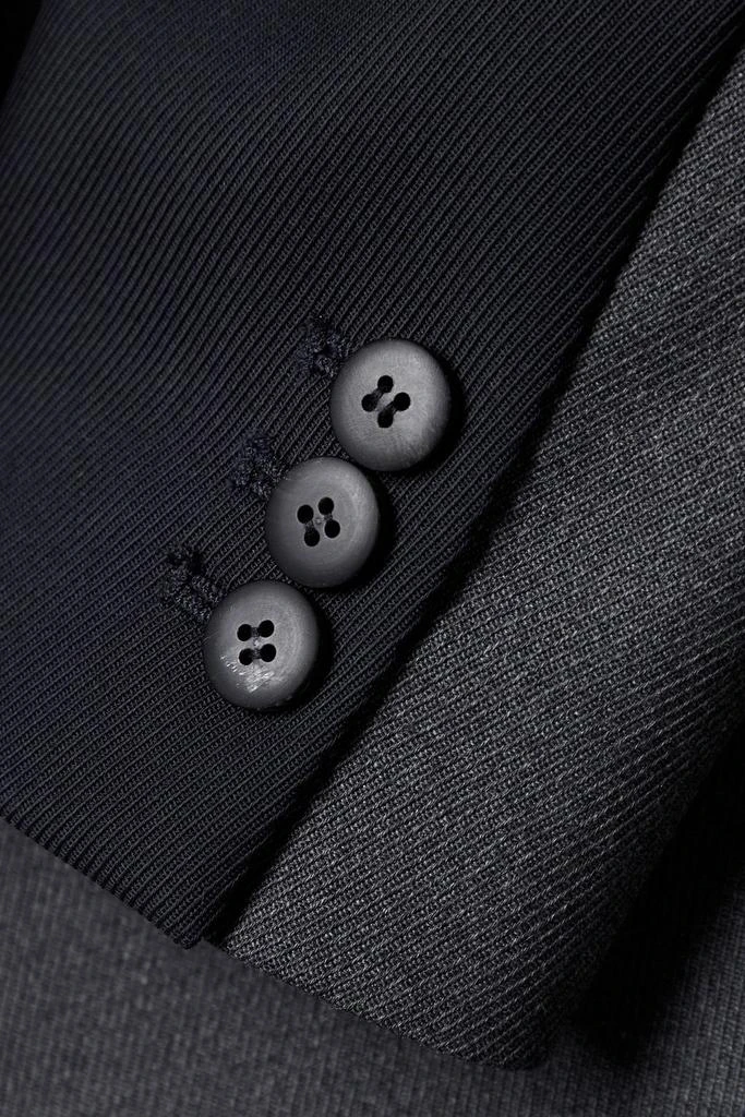 Partow Florian cropped two-tone wool-twill blazer 4