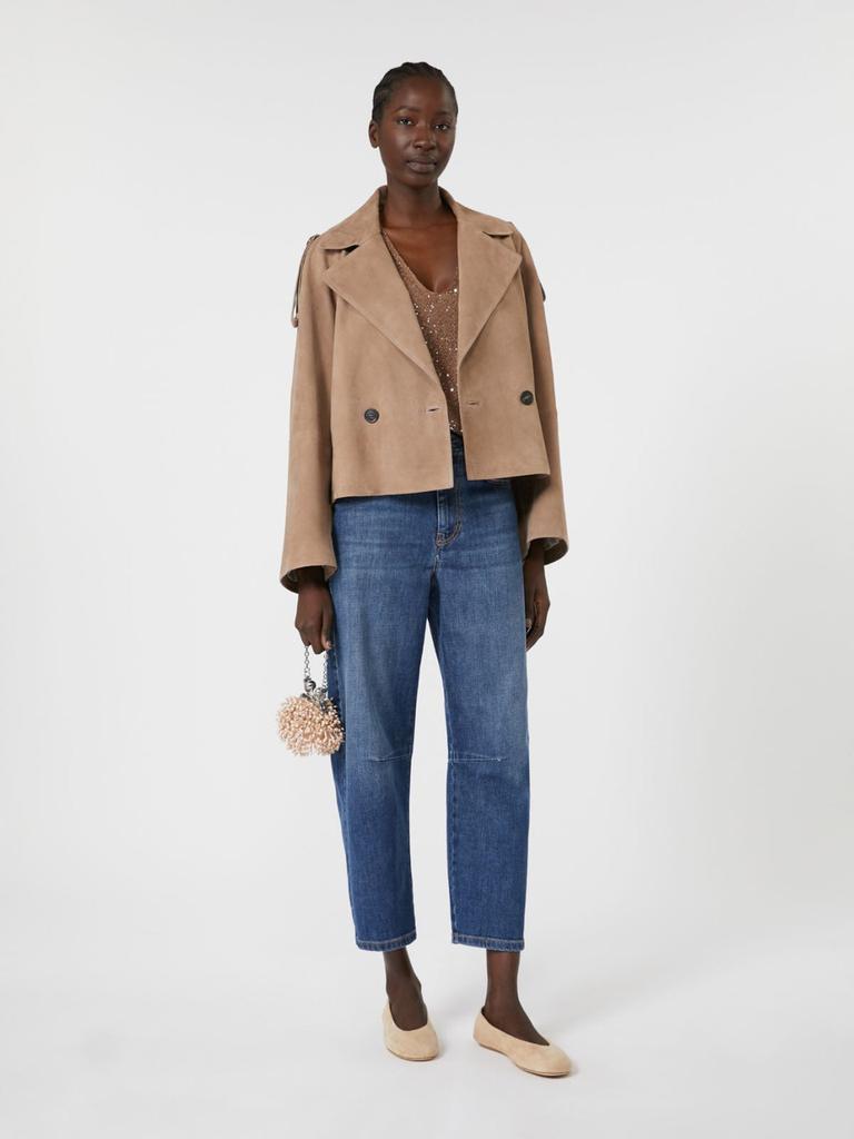 Weekend Max Mara Short suede trench coat - Coats - BeyondStyle