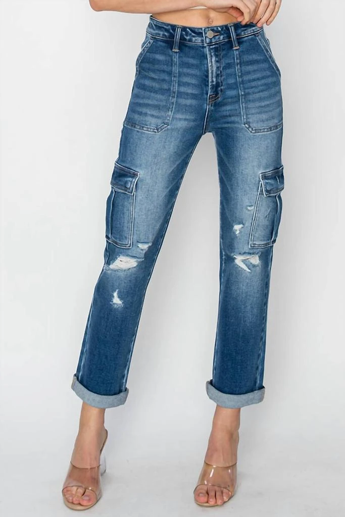 RISEN Risen - Risen Highway Chic High Rise Cargo Jeans