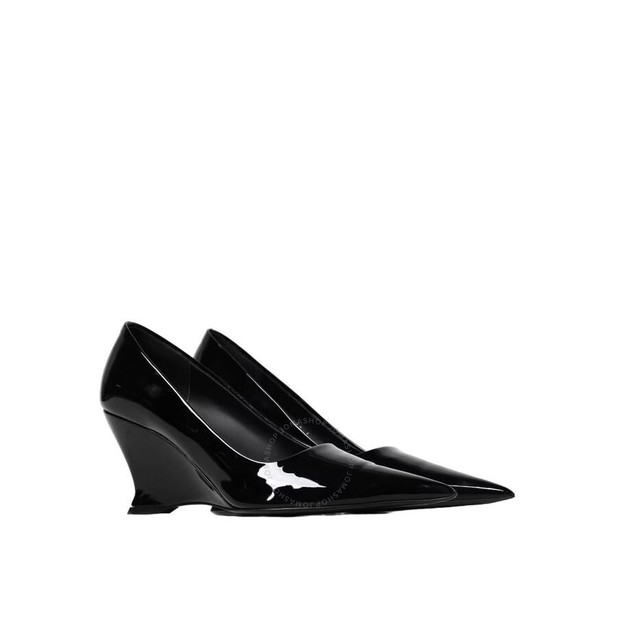 Salvatore Ferragamo Ladies Black Viola Wedge-Heeled Pumps