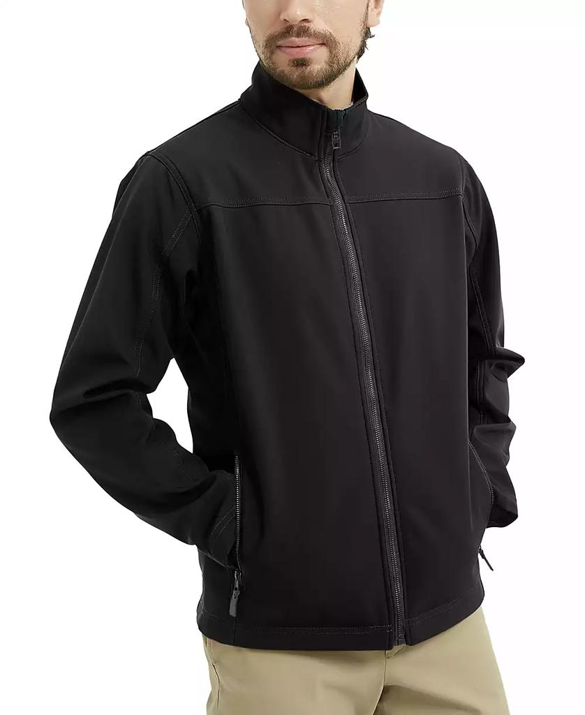 HAWKE & CO Men's Mountain Stretch Soft Shell Collar Jacket