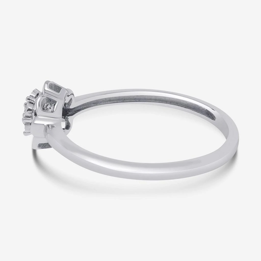 Bliss Bliss By Damiani 18K White Gold, Diamond Cluster Ring Sz 6.25 20089426 3