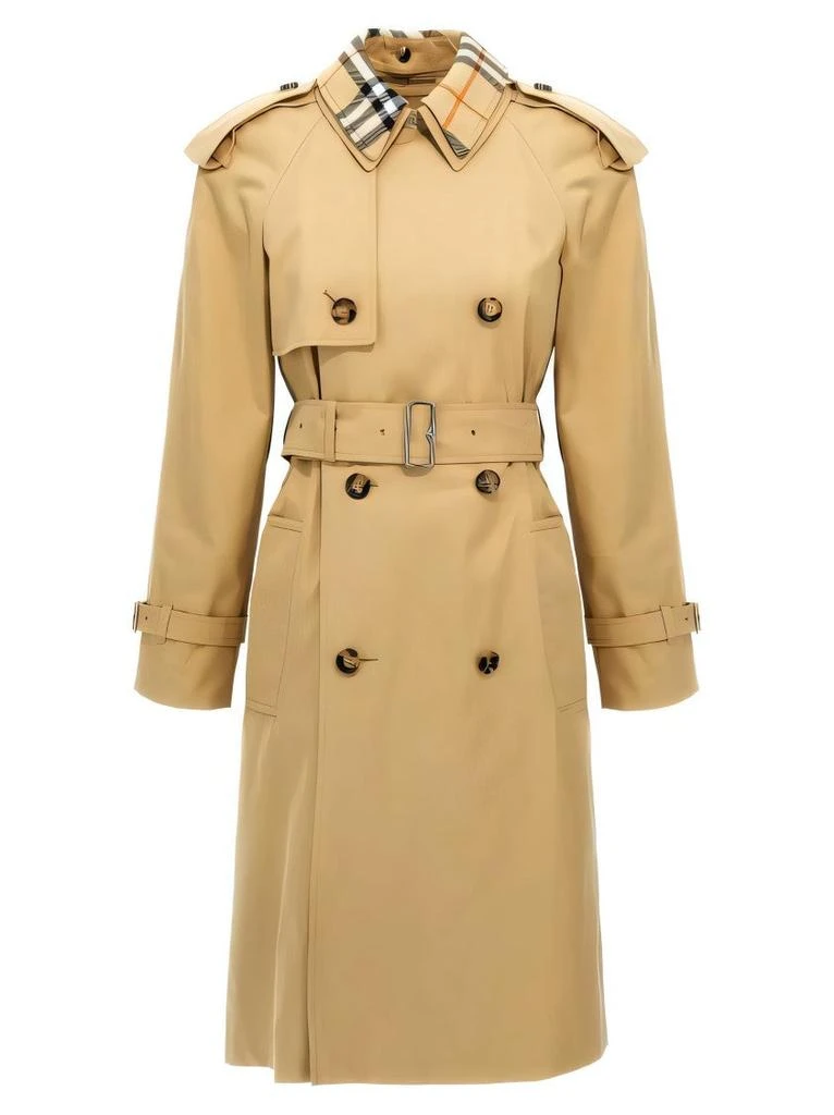 Burberry Double-Breasted Trench Coat with Belted Waist 2