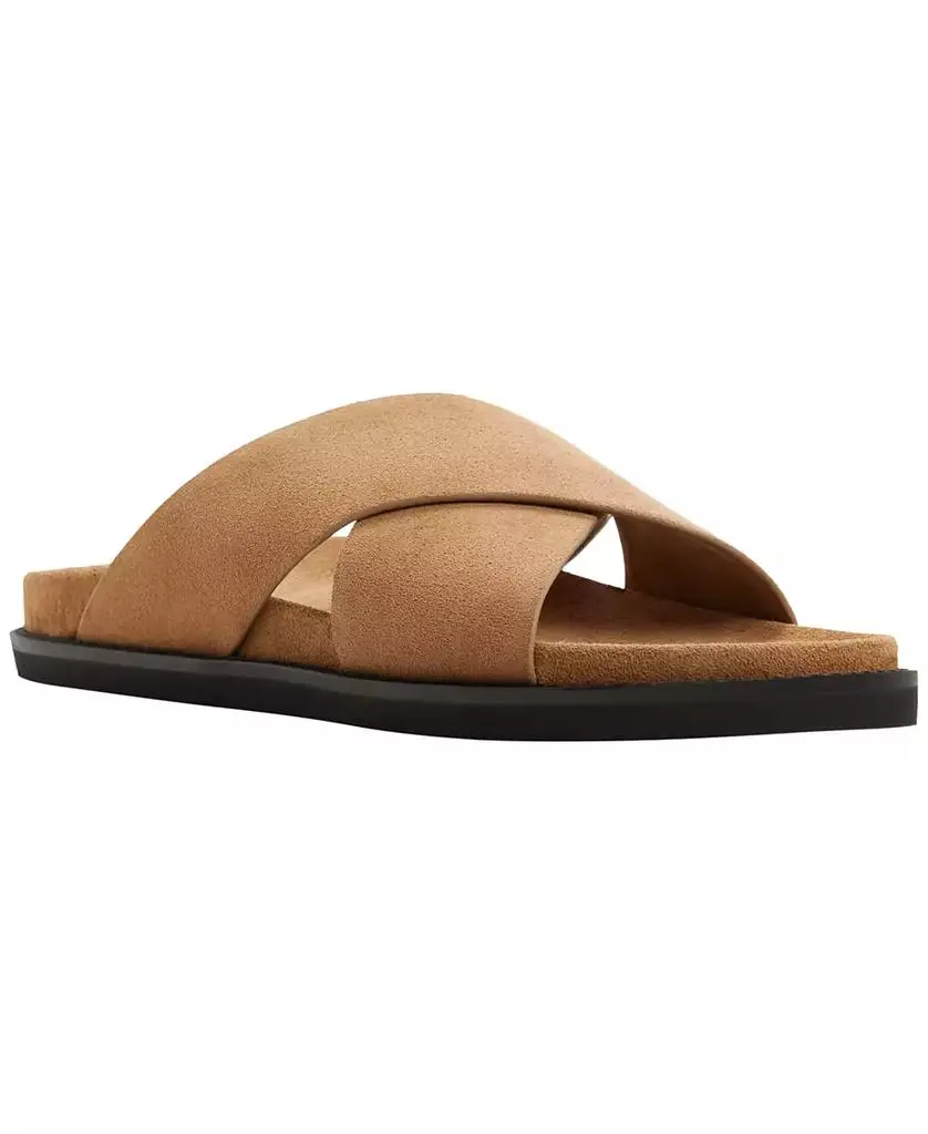 GH Bass Men's Charleswood Cross Strap Suede Slide Sandals