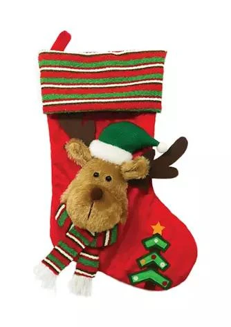 Santa
s Workshop Inc 20 Inch Reindeer Guy Stocking