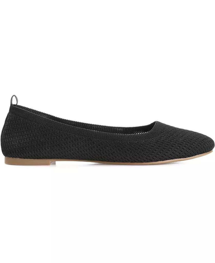 Journee Collection Women's Maryann Knit Round Toe Ballet Flats 2