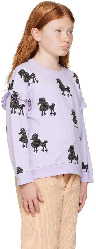 Daily Brat Kids Purple Poodle Sweatshirt 2