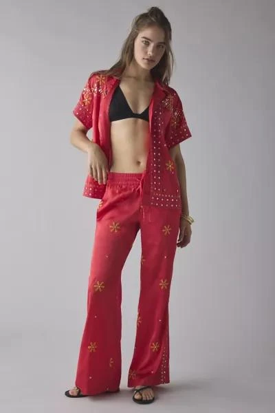 BDG BDG Nash Satin Mirror Sequin Flare Pull-On Pant 1