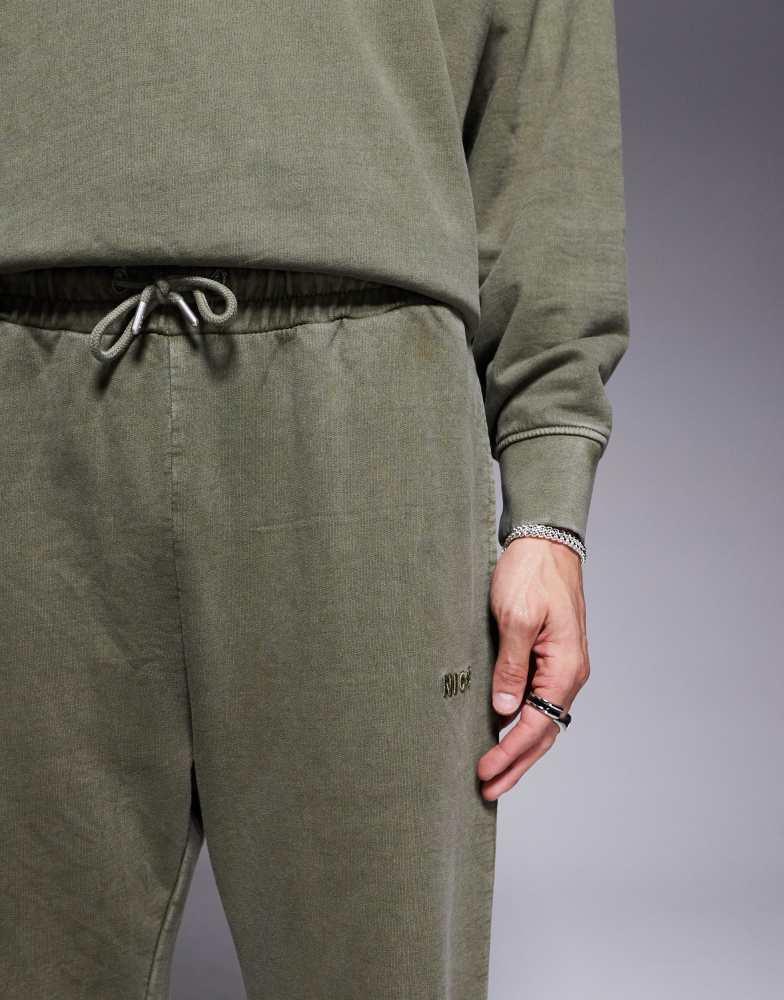 NICCE Nicce co-ord washed jogger in khaki