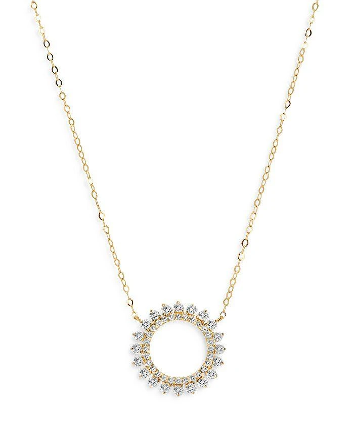 Bloomingdale's Diamond Circle Pendant in 14K Yellow Gold, 0.45 ct. t.w. - Exclusive 1