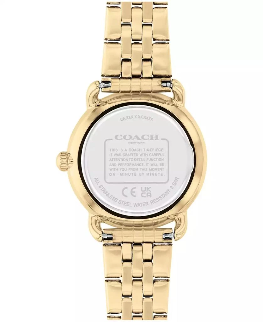 COACH Women's Elliot Gold-Tone Stainless Steel Bracelet Watch 28mm 3