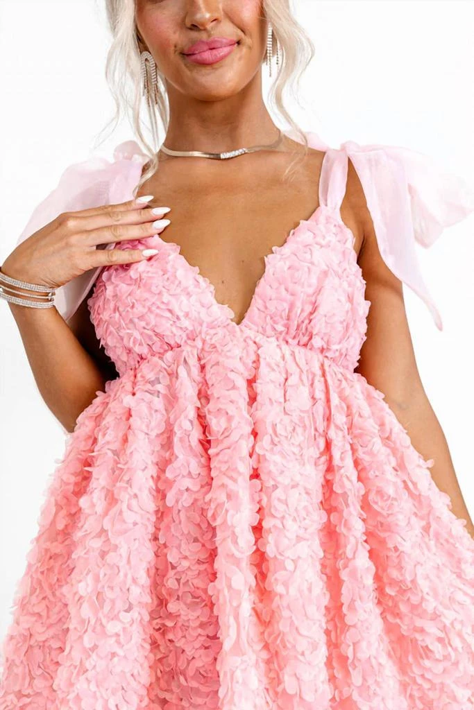 Item Ditto Item Ditto - Tie Straps 3d Petal Babydoll Dress 5