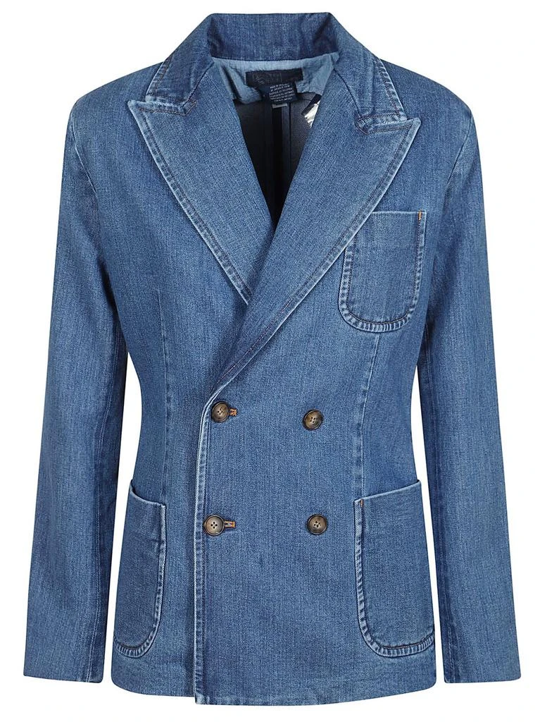 Ralph Lauren Double-breasted Denim Blazer 1