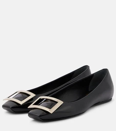 Roger Vivier Trompette patent leather ballet flats 5