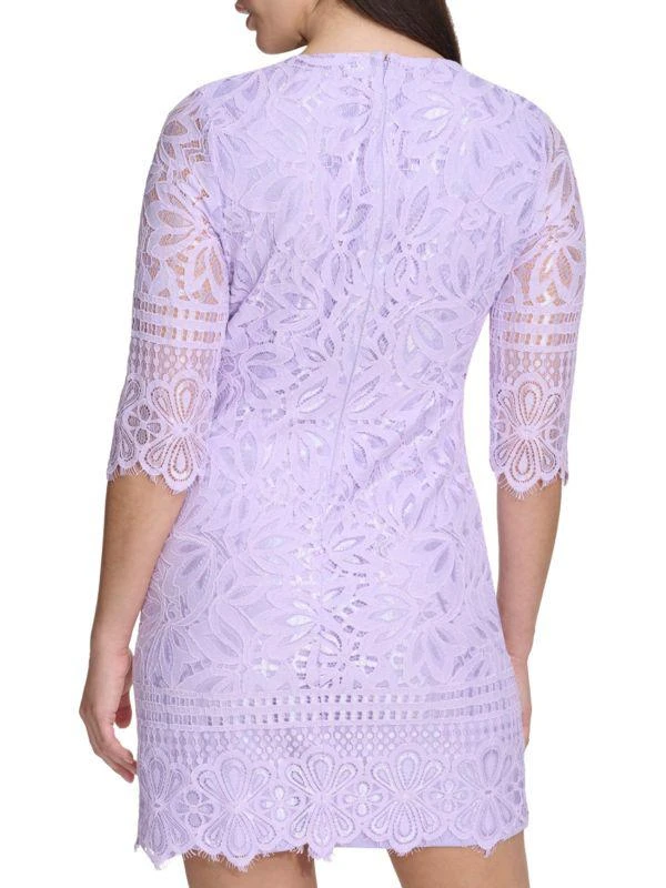 Kensie Corded Lace Shift Dress 2